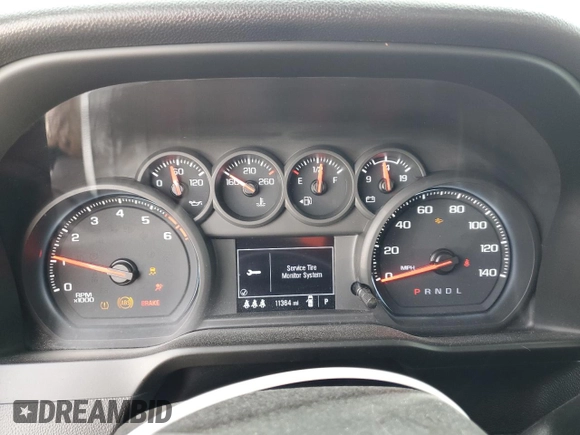 2024 Chevrolet Silverado 1500 with VIN 1GC2WLE79RF258204, listed as a Copart auction lot 44558405 with 11,364 mi miles and Salvage Title. Bid and sale history available at DreamBid. Image 9.