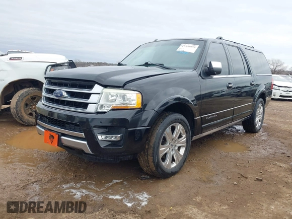 2015 Ford Expedition EL Platinum with VIN 1FMJK1LT3FEF36538, listed as a IAAI auction lot 41570859 with 136,543 mi miles. Bid and sale history available at carsss.com. Image 18.