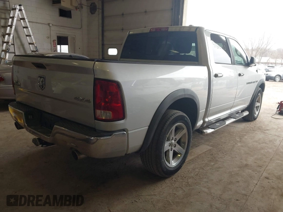 2012 Ram 1500 Big Horn with VIN 1C6RD7LT9CS229707, listed as a IAAI auction lot 41860100 with 137,227 mi miles. Bid and sale history available at carsss.com. Image 4.