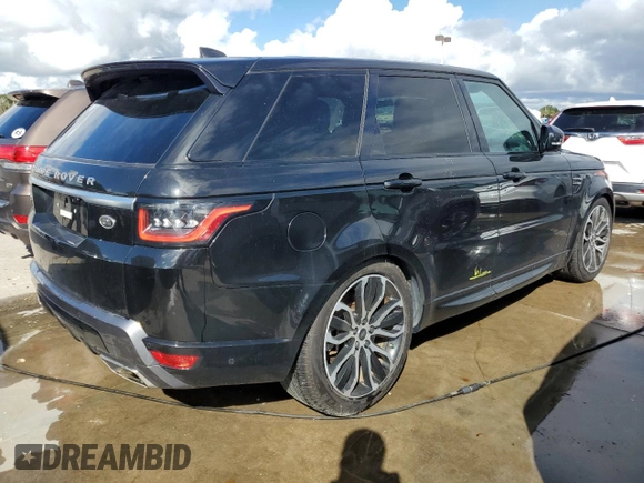 2020 Land Rover Range Rover with VIN SALWR2RY1LA748753, listed as a Copart auction lot 74770584 with 41,658 mi miles and Non repairable. Bid and sale history available at DreamBid. Image 3.