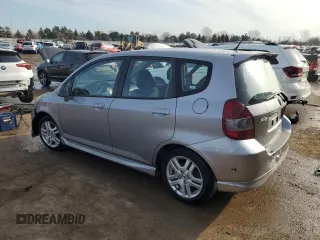 2007 Honda Fit Sport with VIN JHMGD38637S012380, listed as a Copart auction lot 48579455 with 149,907 mi miles and Salvage Title. Bid and sale history available at carsss.com. Image 2.