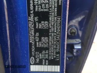 2022 Hyundai Tucson SEL with VIN 5NMJC3AE2NH099841, listed as a Copart auction lot 52415155 with 58,571 mi miles and Salvage Title. Bid and sale history available at carsss.com. Image 13.