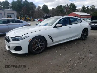 2020 BMW 8 Series M850i z VIN WBAGV8C01LBP48692, wystawiony jako Copart lot #52019305 z przebiegiem Nie podano mil oraz Szkody całkowita. Historia ofert i sprzedaży dostępna na DreamBid. Obrazek 1.