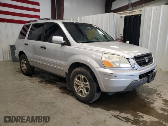 2003 Honda Pilot EX z VIN 2HKYF18553H583289, wystawiony jako Copart lot #57672315 z przebiegiem 227 984 mil mil oraz Czysty tytuł • Clean title. Historia ofert i sprzedaży dostępna na DreamBid. Obrazek 4.