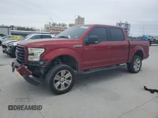 2015 Ford F-150 XL with VIN 1FTEW1CF2FKD53041, listed as a Copart auction lot 45551825 with 233,779 mi miles and Salvage title. Bid and sale history available at DreamBid. Image 1.