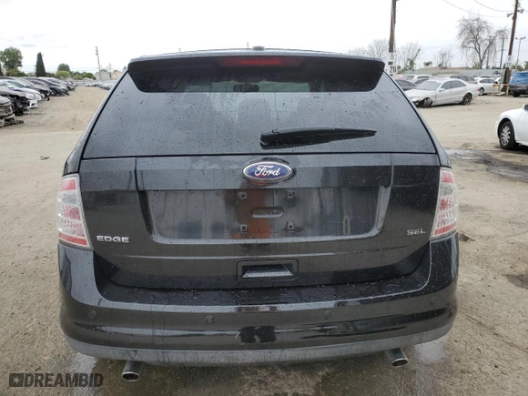 2010 Ford Edge SEL with VIN 2FMDK3JC7ABB58787, listed as a Copart auction lot 52556455 with 185,414 mi miles and Salvage Title. Bid and sale history available at carsss.com. Image 6.