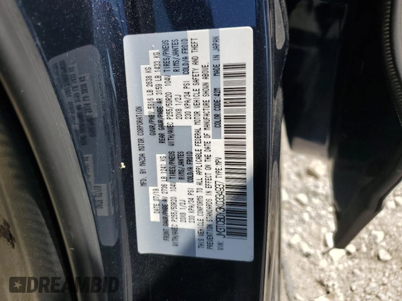 2019 Mazda CX-9 Grand Touring with VIN JM3TCBDY3K0334937, listed as a Copart auction lot 65232174 with 77,980 mi miles and Salvage Title. Bid and sale history available at carsss.com. Image 15.