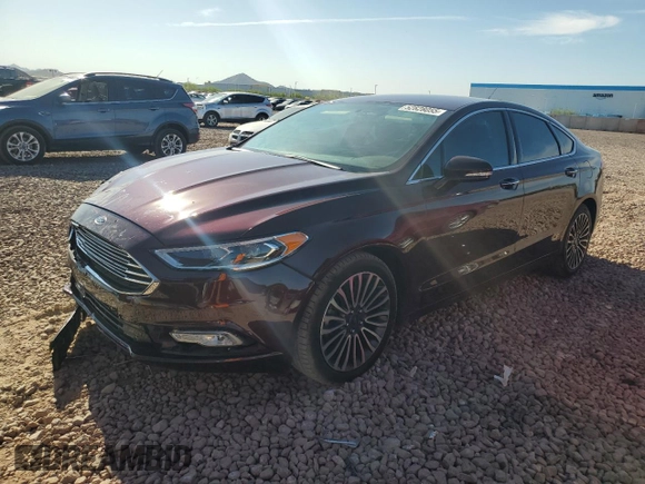 2017 Ford Fusion SE with VIN 3FA6P0H9XHR180372, listed as a Copart auction lot 52828055 with 77,165 mi miles and Salvage Title. Bid and sale history available at carsss.com. Image 1.