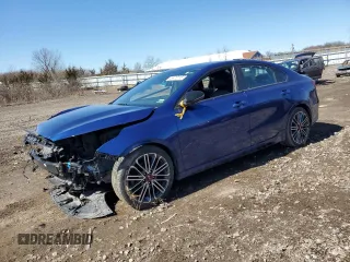2021 Kia Forte GT with VIN 3KPF44AC9ME369340, listed as a Copart auction lot 49476115 with 88,847 mi miles and Salvage Title. Bid and sale history available at carsss.com. Image 1.