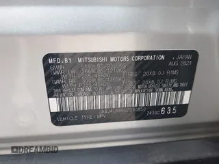 2022 Mitsubishi Outlander SE z VIN JA4J4UA86NZ030850, wystawiony jako IAAI lot #42488918 z przebiegiem 112 029 mil mil oraz . Historia ofert i sprzedaży dostępna na DreamBid. Obrazek 9.