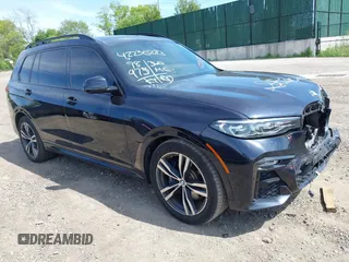 2019 BMW X7 xDrive40i z VIN 5UXCW2C5XKL084486, wystawiony jako IAAI lot #42230283 z przebiegiem 78 975 mil mil oraz . Historia ofert i sprzedaży dostępna na DreamBid. Obrazek 1.