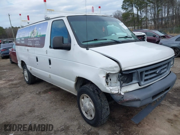 2007 Ford Econoline Cargo Commercial with VIN 1FTNE14W57DA71807, listed as a IAAI auction lot 41407896 with 137,637 mi miles and . Bid and sale history available at DreamBid. Image 1.