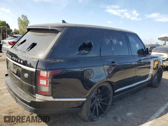 2016 Land Rover Range Rover Supercharged with VIN SALGS2EF7GA279669, listed as a Copart auction lot 50942405 with 95,714 mi miles and Salvage title. Bid and sale history available at DreamBid. Image 3.