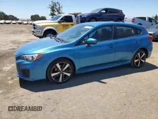 2019 Subaru Impreza Special Sports with VIN 4S3GTAJ65K3714643, listed as a Copart auction lot 61499575 with 75,902 mi miles and Salvage title. Bid and sale history available at DreamBid. Image 1.