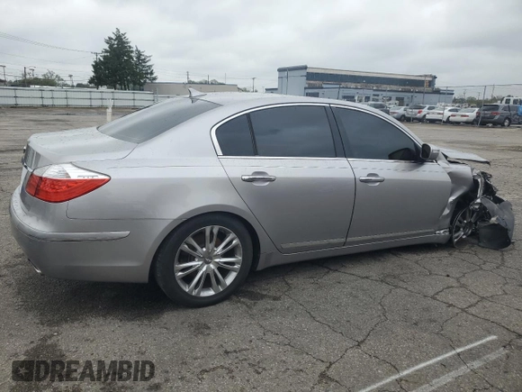 2011 Hyundai Genesis with VIN KMHGC4DF4BU115882, listed as a Copart auction lot 73282404 with 104,797 mi miles and Salvage Title. Bid and sale history available at carsss.com. Image 3.