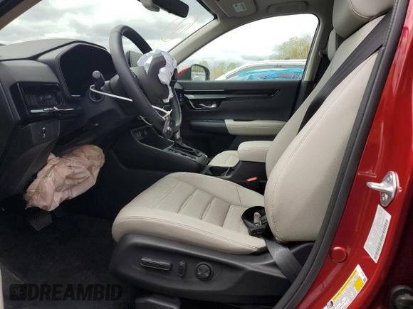 2025 Honda CR-V EX-L with VIN 7FARS4H72SE012296, listed as a Copart auction lot 50928565 with 5,044 mi miles and Salvage Title. Bid and sale history available at DreamBid. Image 7.