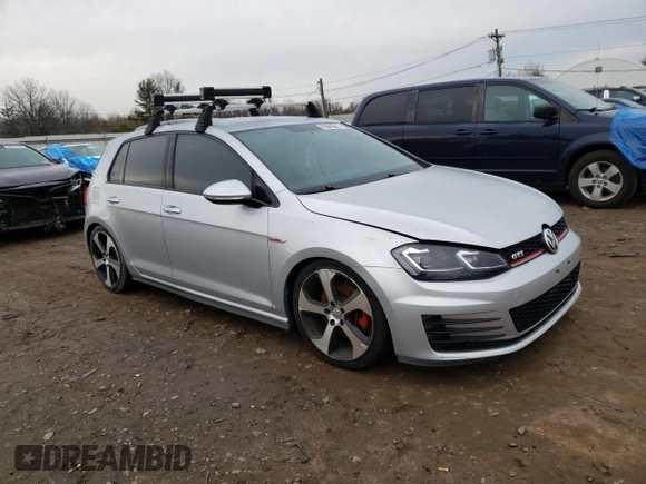 2016 Volkswagen Golf GTI SE with VIN 3VW5T7AU4GM019601, listed as a Copart auction lot 37737153 with 0 mi miles. Bid and sale history available at carsss.com. Image 4.