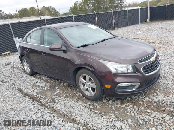 2015 Chevrolet Cruze LT with VIN 1G1PC5SB0F7280271, listed as a IAAI auction lot 41879688 with 57,743 mi miles and . Bid and sale history available at DreamBid. Image 1.