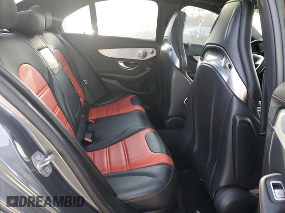 2017 Mercedes-Benz C 63 AMG with VIN 55SWF8GB3HU184554, listed as a Copart auction lot 77395064 with 106,723 mi miles and Salvage title. Bid and sale history available at DreamBid. Image 10.