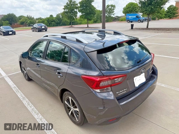 2022 Subaru Impreza Premium with VIN 4S3GTAD6XN3708191, listed as a Copart auction lot 65041045 with 50,145 mi miles and Clean title. Bid and sale history available at DreamBid. Image 3.