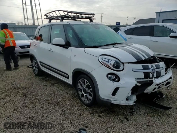 2014 FIAT 500L Trekking with VIN ZFBCFADHXEZ010932, listed as a Copart auction lot 87758755 with Not Provided miles and Salvage Title. Bid and sale history available at DreamBid. Image 13.