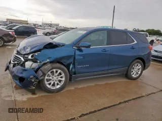 2020 Chevrolet Equinox LT with VIN 3GNAXJEV9LL325643, listed as a Copart auction lot 60475585 with 61,212 mi miles and Salvage title. Bid and sale history available at DreamBid. Image 1.