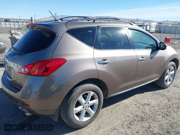 2009 Nissan Murano SL with VIN JN8AZ18UX9W008872, listed as a IAAI auction lot 41389435 with 150,488 mi miles. Bid and sale history available at carsss.com. Image 4.