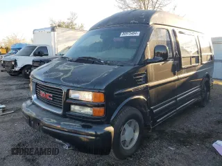 1999 GMC Savana Cargo Van YF7 Upfitter with VIN 1GDFG15R0X1008618, listed as a Copart auction lot 80975404 with 170,505 mi miles and Clean Title. Bid and sale history available at carsss.com. Image 1.