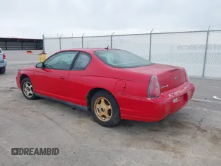 2005 Chevrolet Monte Carlo LS with VIN 2G1WW12E959167244, listed as a IAAI auction lot 41988348 with 1 mi miles. Bid and sale history available at carsss.com. Image 3.