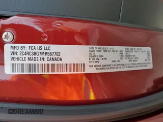 2021 Chrysler Pacifica Touring L z VIN 2C4RC3BG7MR567702, wystawiony jako Copart lot #51490415 z przebiegiem 62 689 mil mil oraz Szkoda całkowita • Salvage title. Historia ofert i sprzedaży dostępna na DreamBid. Obrazek 15.