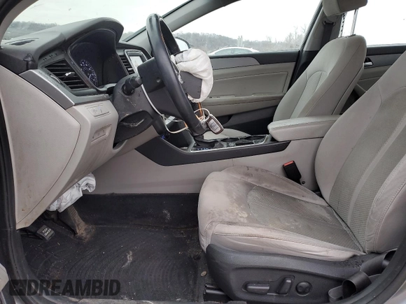 2018 Hyundai Sonata SEL with VIN 5NPE34AF8JH645913, listed as a Copart auction lot 47558495 with 155,853 mi miles and Salvage Title. Bid and sale history available at DreamBid. Image 7.