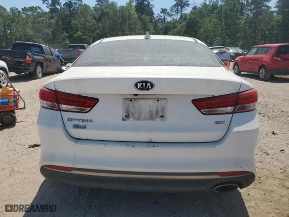 2016 Kia Optima EX with VIN 5XXGU4L35GG065760, listed as a Copart auction lot 53551465 with 0 mi miles and Clean Title. Bid and sale history available at carsss.com. Image 6.