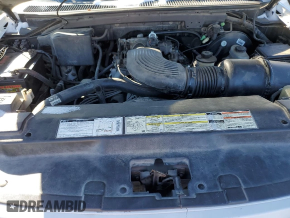 1997 Ford F-150 XL with VIN 1FTDX1866VKB08985, listed as a Copart auction lot 43708935 with 208,670 mi miles and Salvage title. Bid and sale history available at DreamBid. Image 11.