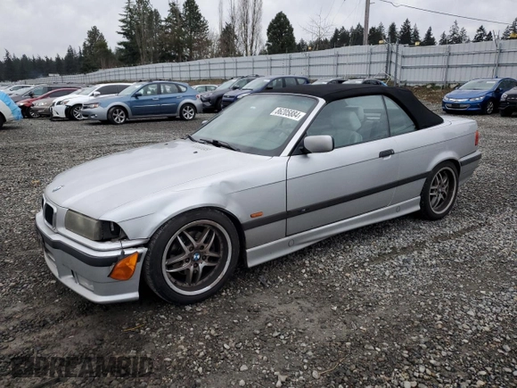 1999 BMW 3 Series 328ic with VIN WBABK7331XET68084, listed as a Copart auction lot 86205884 with 0 mi miles and Salvage Title. Bid and sale history available at carsss.com. Image 1.