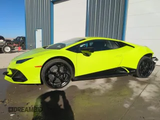 2023 Lamborghini Huracan z VIN ZHWUF4ZFXPLA22265, wystawiony jako Copart lot #66703944 z przebiegiem 1816 mil mil oraz Szkody całkowita. Historia ofert i sprzedaży dostępna na DreamBid. Obrazek 1.