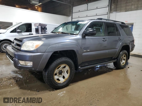 2003 Toyota 4Runner SR5 with VIN JTEBU14R930019562, listed as a Copart auction lot 54148655 with 287,176 mi miles and Clean Title. Bid and sale history available at DreamBid. Image 1.