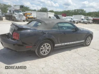 2005 Ford Mustang Deluxe with VIN 1ZVFT84N655254096, listed as a Copart auction lot 62481145 with 113,078 mi miles and Salvage title. Bid and sale history available at DreamBid. Image 3.