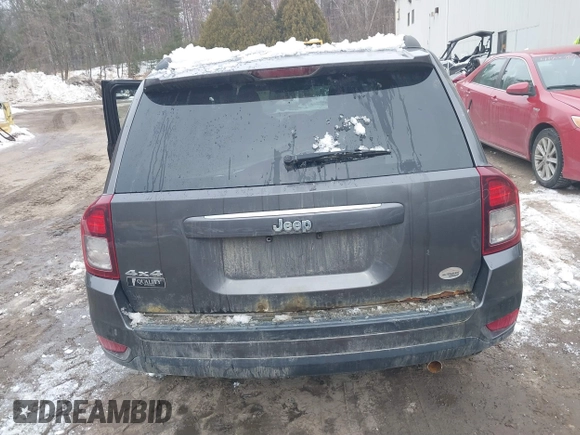 2017 Jeep Compass 75th Anniversary Edition with VIN 1C4NJDBBXHD154468, listed as a IAAI auction lot 41690768 with 109,188 mi miles. Bid and sale history available at carsss.com. Image 16.