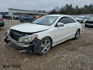 2015 Mercedes-Benz CLA-Class CLA 250 with VIN WDDSJ4EB7FN211396, listed as a Copart auction lot 45228645 with 161,633 mi miles and Salvage Title. Bid and sale history available at carsss.com. Image 1.
