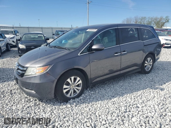 2016 Honda Odyssey EX-L with VIN 5FNRL5H63GB075758, listed as a Copart auction lot 50890445 with 139,564 mi miles and Salvage Title. Bid and sale history available at carsss.com. Image 1.