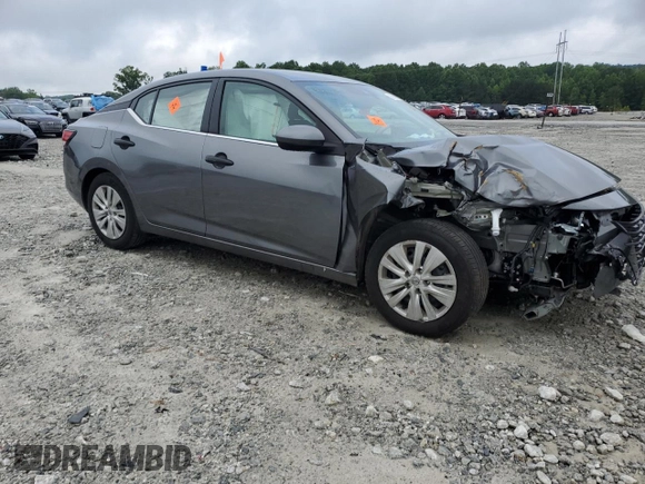 2024 Nissan Sentra S with VIN 3N1AB8BV3RY289757, listed as a Copart auction lot 60751805 with 37,060 mi miles and Salvage title. Bid and sale history available at DreamBid. Image 4.