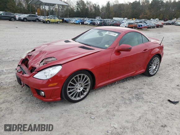 2009 Mercedes-Benz SLK-Class 3.0L with VIN WDBWK54F79F214878, listed as a Copart auction lot 78651114 with 104,347 mi miles and Salvage Title. Bid and sale history available at carsss.com. Image 1.