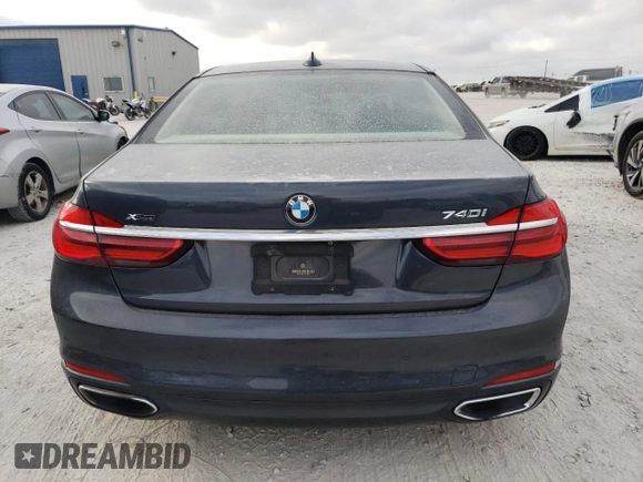 2017 BMW 7 Series 740i xDrive with VIN WBA7E4C5XHGU99064, listed as a Copart auction lot 70792133 with 122,264 mi miles. Bid and sale history available at carsss.com. Image 6.