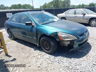 2003 Honda Accord LX z VIN 1HGCM56383A020044, wystawiony jako IAAI lot #42320330 z przebiegiem 383 119 mil mil oraz . Historia ofert i sprzedaży dostępna na DreamBid. Obrazek 1.
