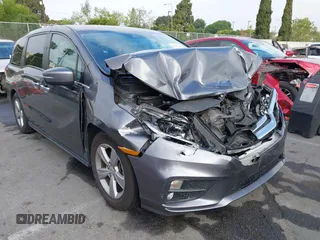 2018 Honda Odyssey EX-L with VIN 5FNRL6H74JB071708, listed as a IAAI auction lot 42099446 with 87,820 mi miles and . Bid and sale history available at DreamBid. Image 1.