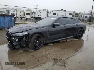 2024 BMW M8 Competition with VIN WBSGV0C01RCP37305, listed as a Copart auction lot 44357135 with 8,160 mi miles and Salvage Title. Bid and sale history available at carsss.com. Image 1.