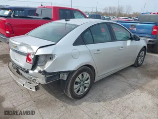 2013 Chevrolet Cruze LS with VIN 1G1PA5SH5D7210935, listed as a IAAI auction lot 42016297 with 90,401 mi miles. Bid and sale history available at carsss.com. Image 4.
