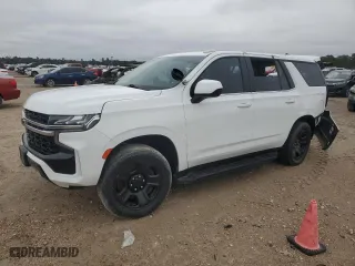 2021 Chevrolet Tahoe Commercial with VIN 1GNSCLED8MR467155, listed as a Copart auction lot 88131925 with 81,000 mi miles and Salvage Title. Bid and sale history available at carsss.com. Image 1.