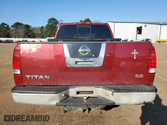 2005 Nissan Titan XE with VIN 1N6BA06A25N553228, listed as a Copart auction lot 47136205 with 227,151 mi miles and Salvage title. Bid and sale history available at DreamBid. Image 6.