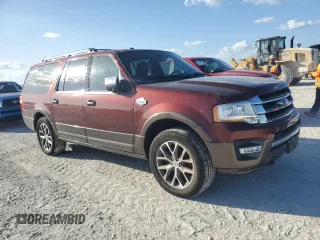 2017 Ford Expedition EL XLT with VIN 1FMJK1JT1HEA44869, listed as a Copart auction lot 76070474 with 0 mi miles and Salvage Title. Bid and sale history available at carsss.com. Image 4.